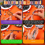 Landical 564 Pcs DIY Bead Keychain Kit Key Chain Making Craft Adjustable Letter - Image 2