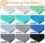 HaoFeiJH 12 Rolls 8"x20" 1.6mm Thick Soft Felt Fabric Sheets – 12 Assorted - Image 3