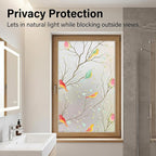 Coavas Stained Glass Window Film, Decorative Frosted Glass Window Privacy Film - Image 4
