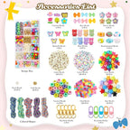 Ecoofor 487 PCS Beaded Keychain Making Kit, Acrylic Letter Beads - Image 3