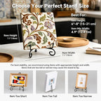 Artliving Plate Stands for Display, 6 Inch Black Iron Easel Plate Display Photo - Image 5