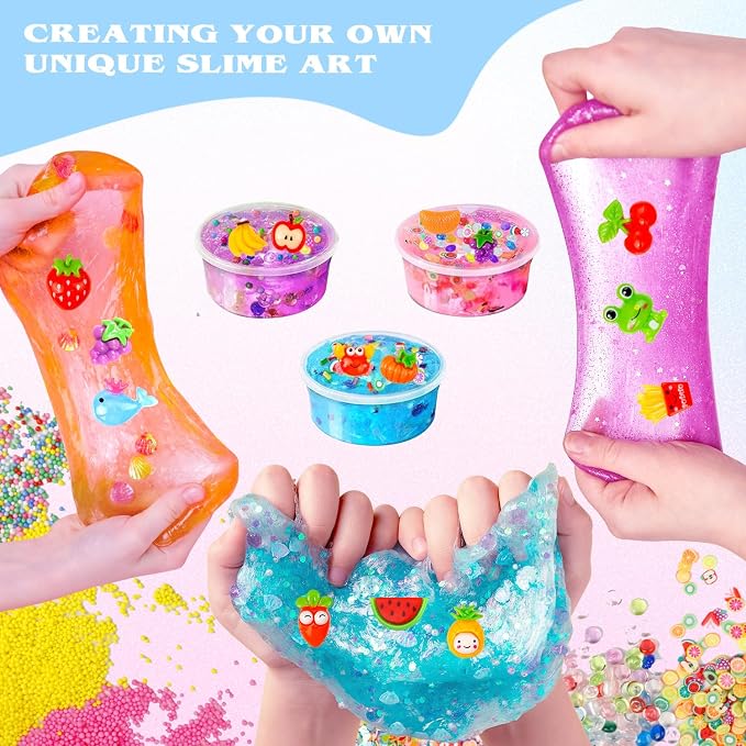 175 Pack Slime Making Supplies Kit, Slime Add Ins Accessories Includes Slimes - Image 6