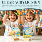 Bercoor 20 Pack 5x7 Inch Blank Clear Arch Acrylic Sign - Image 5