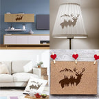 GORGECRAFT Sika Deer Stencil Template 11.8x11.8 Inch Elk Plastic Drawing Sign - Image 7