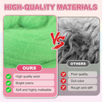 MECCANIXITY Wool Roving Yarn Soft Felting Wool 120g/4.23oz Pure Chunky Roving - Image 4