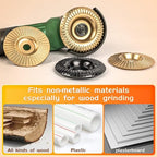 BLEKOO 4PC Angle Grinder Wood Carving Disc Set, - Image 6