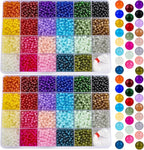XSEINO 5700PCS 4mm Round Glass Beads - Image 6