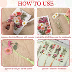 20 Sets Dried Flower Bookmark Making Kit Transparent Bookmark DIY Projects - Image 4