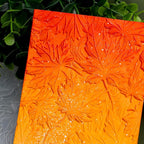3D Embossing Folder for Card Making Maple Leave Background Plastic Embossing - Image 4