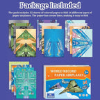 Xuoent Paper Airplane Kit, Kids Origami Kit, World Classic Paper Planes - Image 5