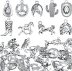 MTLEE 100 Pieces Western Cowboy Charms by MTLEE