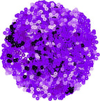 Mandala Crafts 6mm Flat Round Purple Sequins - Image 2