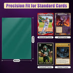 Green MTG Card Sleeves 200 Pack Matte Trading Card Sleeves Sturdy Card Protector - Image 2