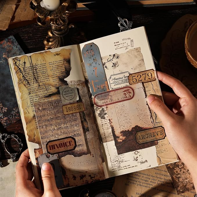 Vintage Scrapbook Paper Stickers - Image 2