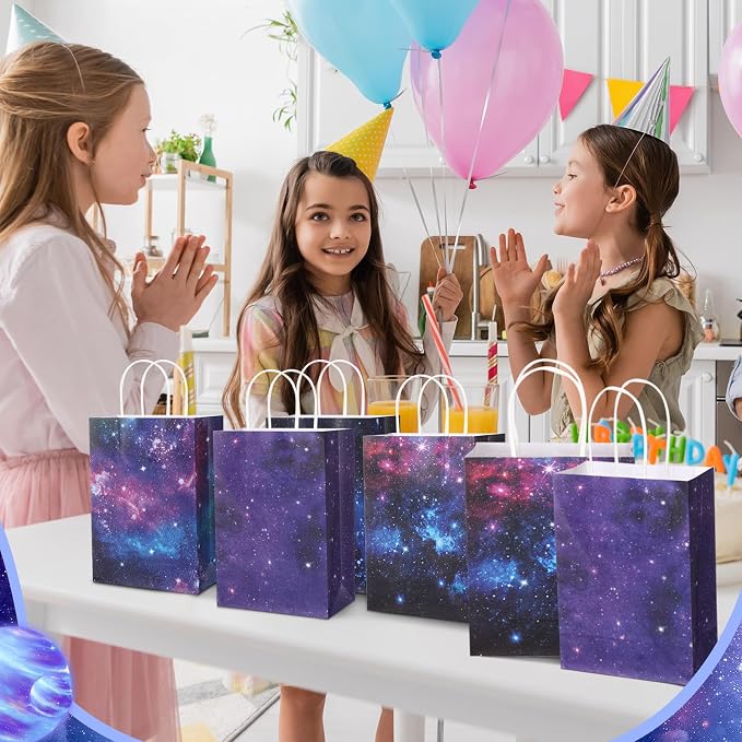 Gaillty 24 Pcs Galaxy Party Favor Bags Starry Sky Goodie Gift Bags - Image 5