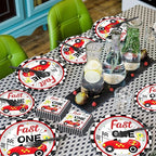 Fast One Birthday Decorations for Boys Racing Car 1st Birthday Party Supplies - Image 5