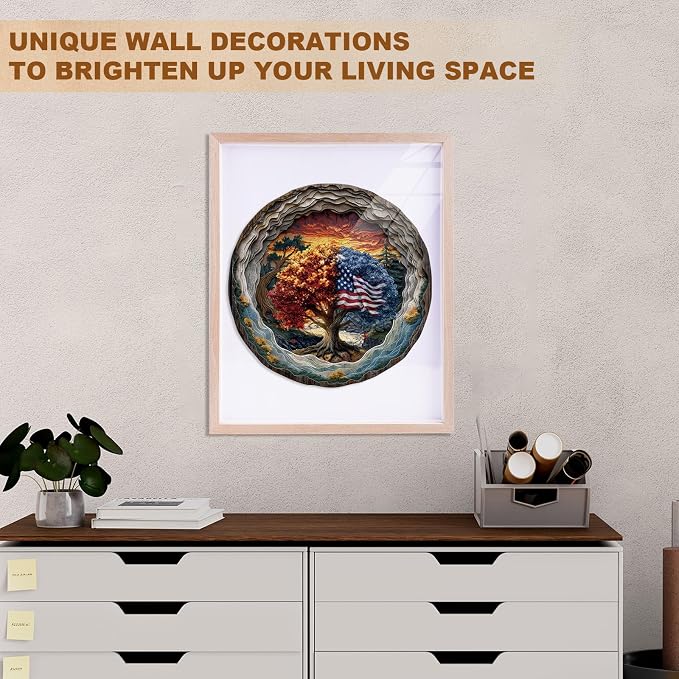 Tree of Life Puzzles Cave Seasons Sunset Nature Landscape Puzzle Adults Gifts - Image 7