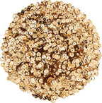 Mandala Crafts 6mm Cup Round Champagne Sequins - Image 2