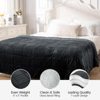 Sherpa Fleece Adult Weighted Blanket 20lbs - Image 5