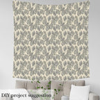 Feelyou Leaves Upholstery Fabric by The Yard, Vintage Leaf Geometric Outdoor - Image 3
