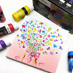 Artecho Acrylic Paint Set, 12 Metallic Colors Bottles Art Craft Paints - Image 7