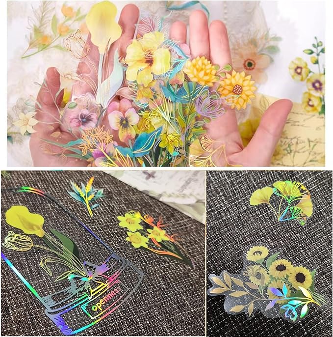 91 Pcs Homemade Bookmarks Kit, Colorful Sprout Bookmark and Pressed Flower - Image 5