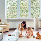 DKTIE Retro Leaves Pattern Two-Way Window Film Privacy Day and Night Window - Image 8