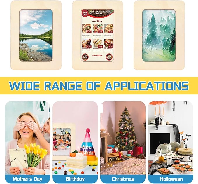VOKOY 25 Pack Wooden Picture Frames - Image 5