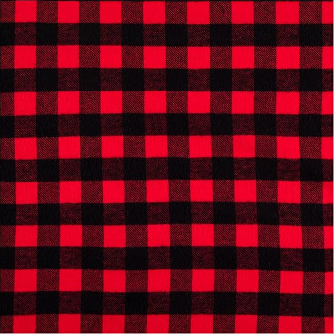 Hobby Lobby Red Buffalo Plaid Flannel Fabric, 1 Yard | Precut Fabric by HobbyLobby