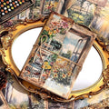 icceemee 160 Sheets Vintage Retro Scrapbook Paper, Junk Journaling Supplies Kit by ICCEEMEE