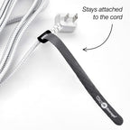 Self-Gripping Cable Ties by Wrap-It Storage, 8 Inch Straps – Reusable Hook and - Image 4