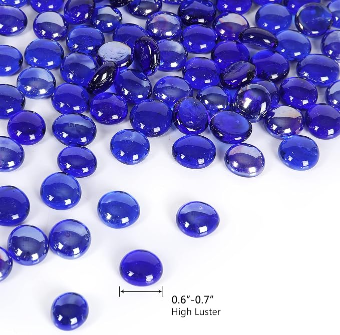 5LB Fire Glass Beads Flat Glass Marbles - Image 4