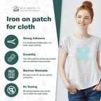 Iron on Patches for Clothes, 8 Pieces Patches for Cloth, 100% Cotton Fabric - Image 2