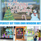 Window Chalk Markers for Cars Glass Washable, 10 Colors Jumbo Liquid Chalk - Image 5
