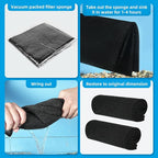 AQUANEAT 2 Pack Aquarium Bio Sponge Filter Media Pad Cut-to-Size Open Cell Foam - Image 6