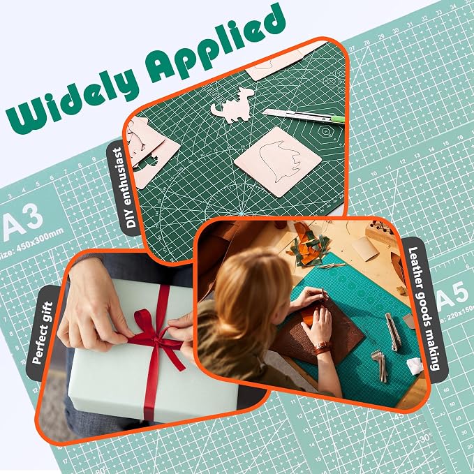 2 Packs Cutting Mats, 12inch x 18inch Rotary Cutting Mat Double Sided 5-Ply - Image 7