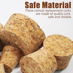 Uenhoy 30 Pcs Soft Wood Corks 6 Size, Wooden Tapered Cork Plugs Wine Bottle - Image 4