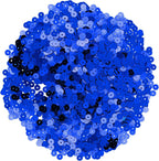 Mandala Crafts 6mm Flat Round Dark Blue Sequins - Image 2