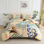 Yogeneg 7 Piece Bed in a Bag Queen Size Comforter Set Khaki Bedding Set by YOGENEG