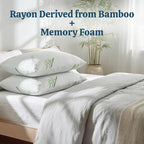 OMEO 2 Pack King Size Rayon Derived from Bamboo Pillow - Image 5