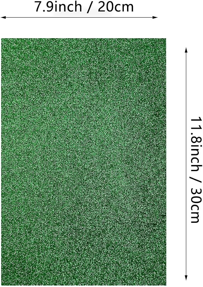 Jtnohx Glitter Felt Fabric, 8 x12 inches Felt Square Glitter - Image 5