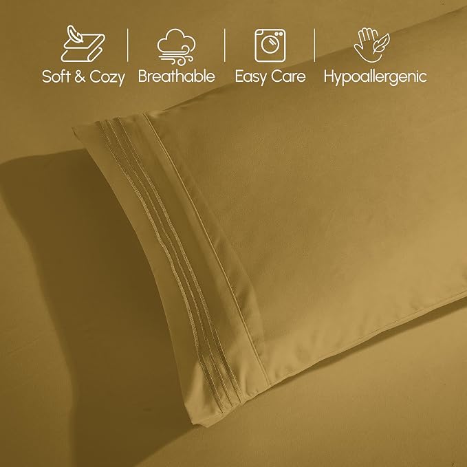 Elegant Comfort Luxurious 1500 Premium Hotel Quality Microfiber Three Line - Image 5