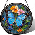Stained Glass Window Hanging, Mother's Day Birthday Gifts by HWRHTR