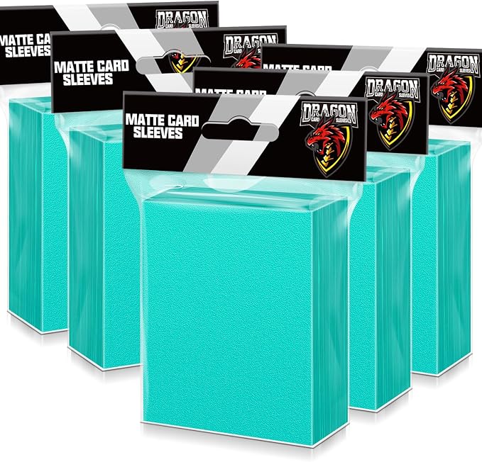 500 Pcs Card Sleeves for Trading Card, Matte Card Sleeves Deck Card Protectors by Kitoyz