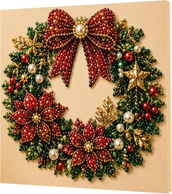 POETRYDRAW Christmas Decor Tree Garland Pearl Art Kit - Image 3