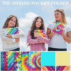 Outus 24 Pcs Tie Dye 2 Pocket Folders Letter Size Decorative File Folders Heavy - Image 5