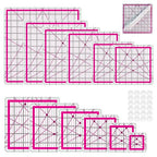 12 Quilting Rulers, Quilting Square Ruler, Quilting Rulers and Templates by HUIFARI
