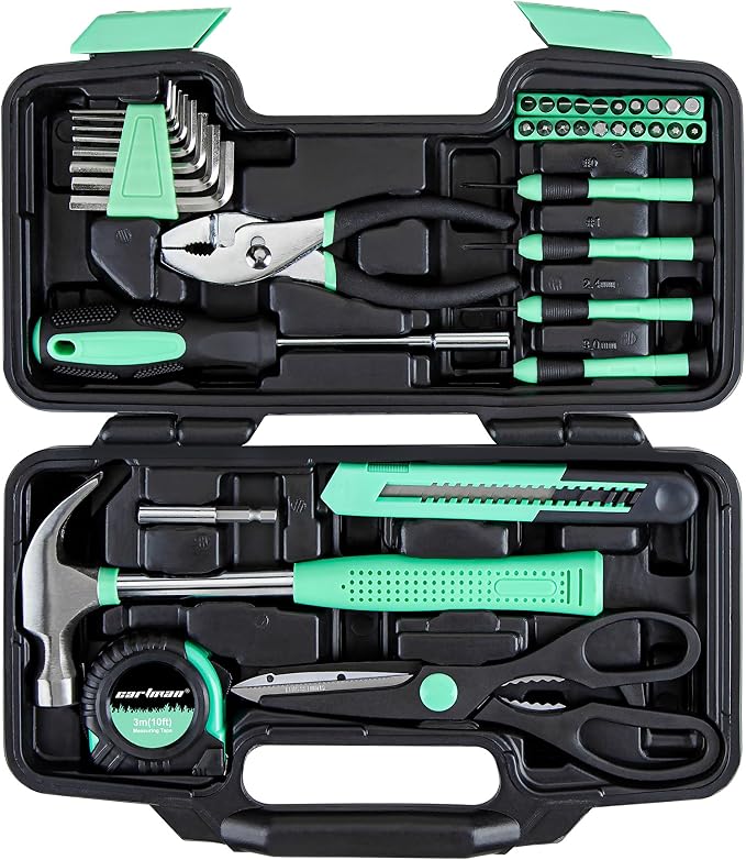 CARTMAN 39-Piece Household Tool Set, DIY projects, furniture setup, and daily by CARTMAN