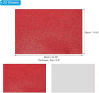 PATIKIL Red Shiny EVA Glitter Foam Sheet 16x12 Inch 2mm Thick - Image 2