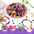 300Pcs Silicone Beads 9mm Mix Color, Bulk Silicone Beads 9mm - Image 3